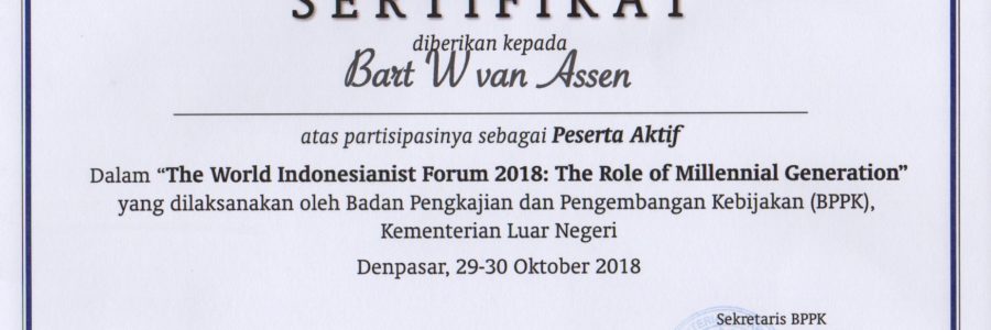 World Indonesianist Forum 2018